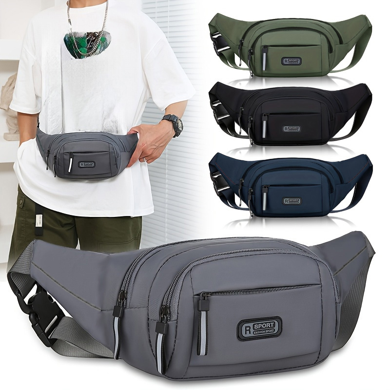 Outdoor Sport Bag - Men Waterproof Waist Bag Multi Pockets