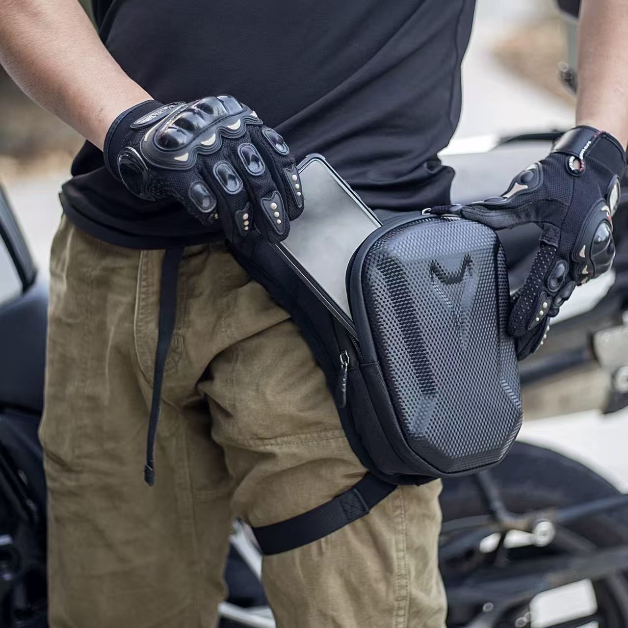 Motorcycle Thigh Bag Water-Res - Outdoor Sport Bag ulasan dan harga