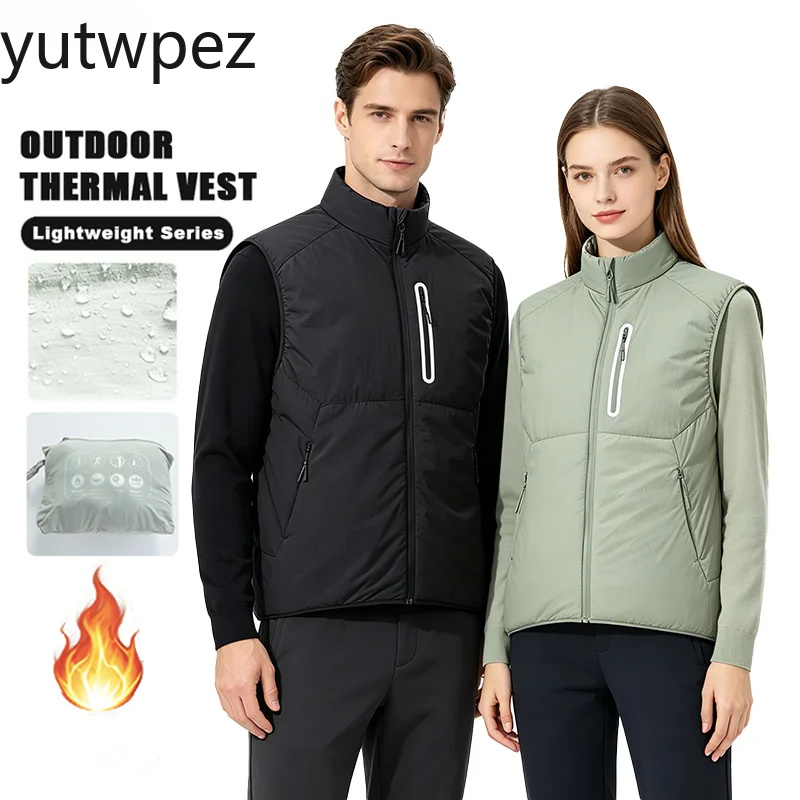Unisex Warm Cotton Gilet Light - Outdoor Sport Brand Jacket ulasan dan harga