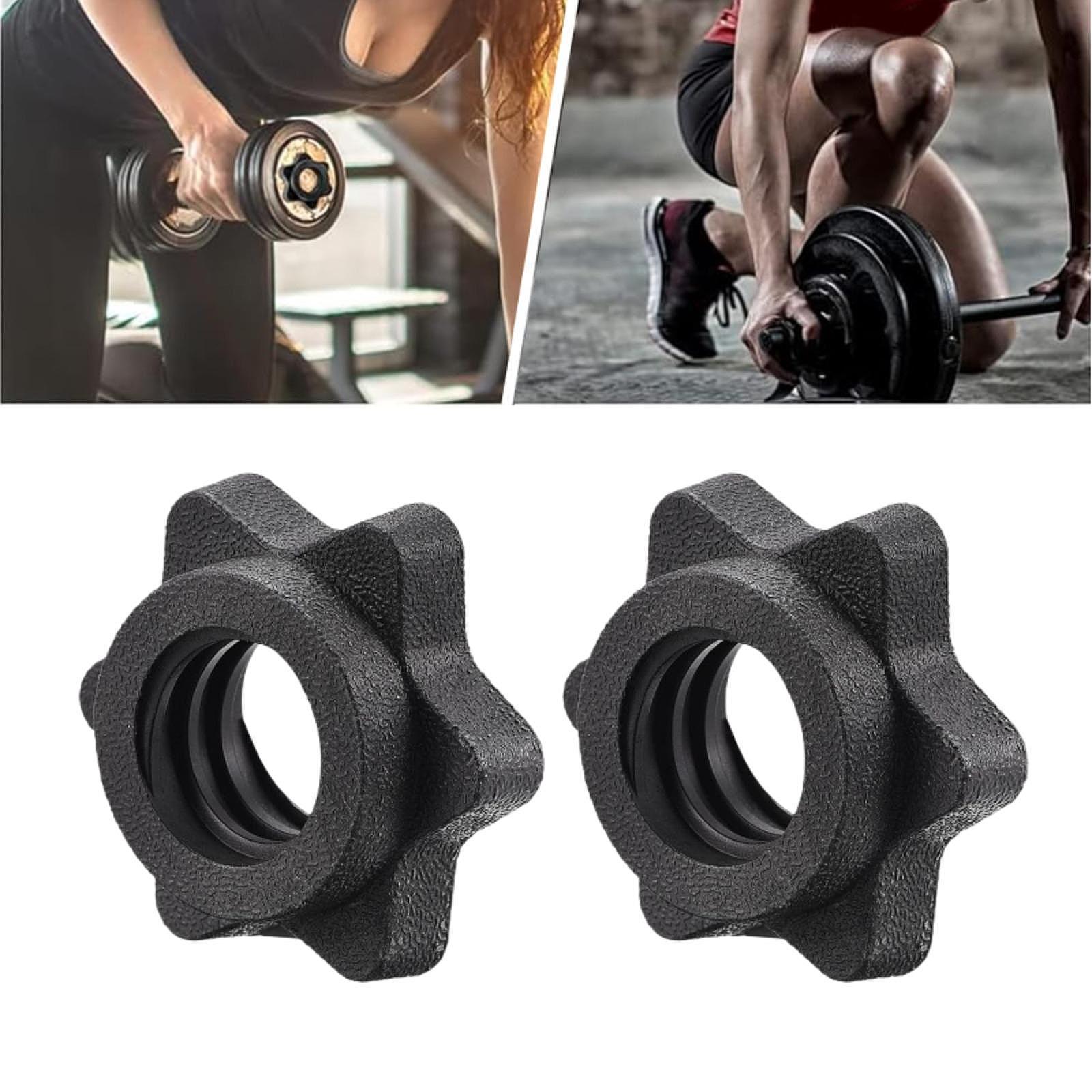 2Pcs Barbell Screw Collars Equ - Outdoor Sports Hall ulasan dan harga