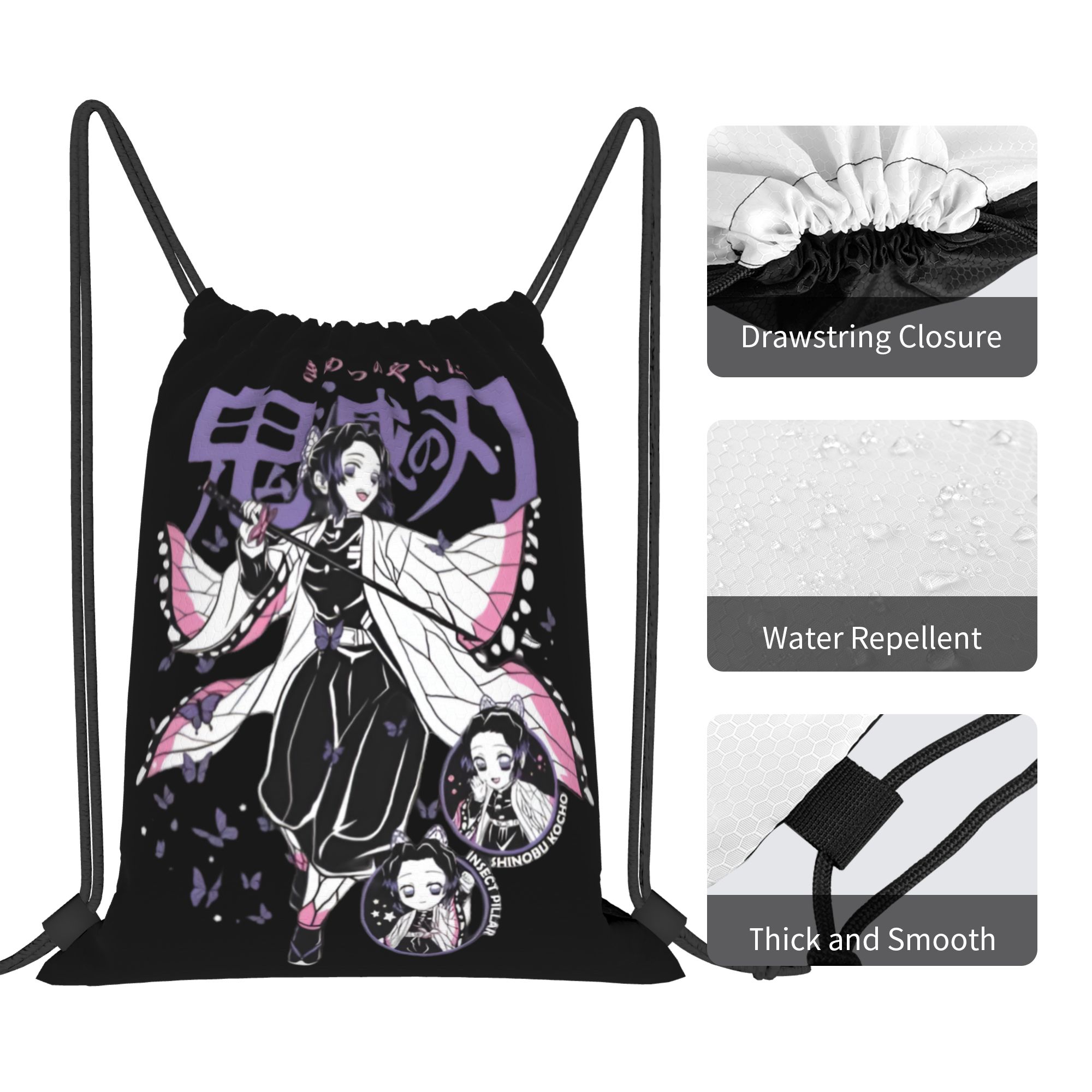 Custom Demon Slayers Drawstrin - Outdoor Sport Backpack ulasan dan harga